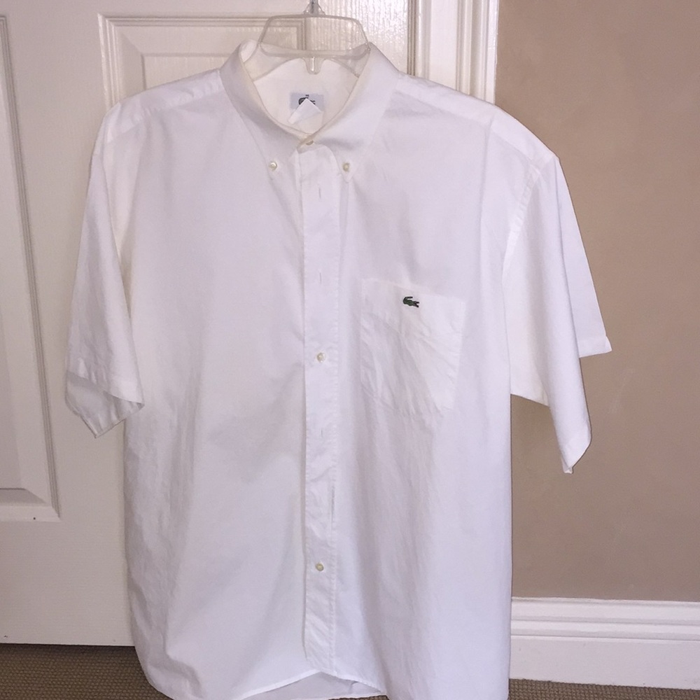 Men’s Lacoste shirt.